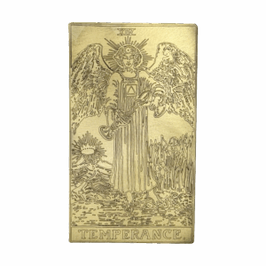 Temperance Brass Tarot Card