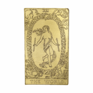 The World Brass Tarot Card